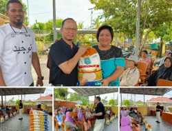 Bupati Bangka Tengah Salurkan Bantuan Rastrada di Kelurahan Koba dan Simpang Perlang