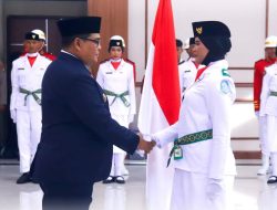 Jelang Dirgahayu ke 79 R1, Paskibraka Kabupaten Bangka Dikukuhkan