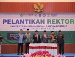 Hadiri Pelantikan Rektor Unmuh Babel, Pj Gubernur Sugito: Terus Berinovasi dan Lakukan yang Terbaik