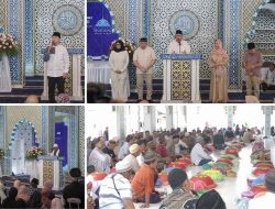 Dihiasi Kaligrafi dan Ornamen Bak Masjid di Turki, Masjid Nur\\\’\\aini di Desa Kurau Barat Diresmikan