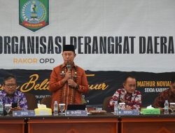 Hari Pertama Bertugas, Asmawa Pimpin Rakor OPD