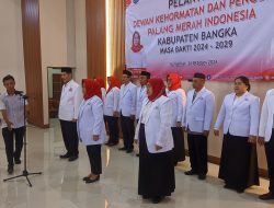 Dewan Kehormatan dan Pengurus PMI Bangka 2024-2029 Dilantik