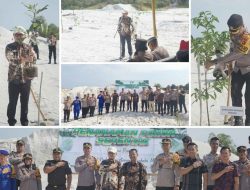 Tanam Pohon Bersama Polres, Plt. Bupati Bateng Harapkan Penghijauan Dilakukan Kontinu