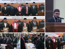 Pimpinan DPRD Kabupaten Bangka Tengah Masa Jabatan 2024 – 2029 Resmi Dilantik