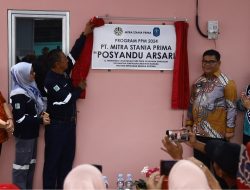 Peresmian Bangunan Posyandu Arsari, Lingkungan Parit Pekir, Kecamatan Sungailiat, Rabu (02/10/24).