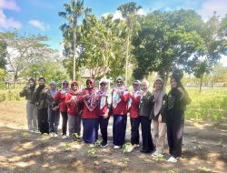 TP PKK Kep. Babel Terima Kunjungan Mahasiswi Agribisnis UBB di Kebun PKK Cikar