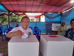 Sekda Beltim Gunakan Hak Suara di TPS 4 Desa Padang