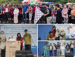 Semarakkan Peringatan HKN Ke-60, Dinkes Bateng Gelar Jalan Sehat dan Senam Bahagia