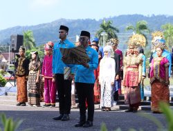 Peringatan Hari Sumpah Pemuda (HSP) ke – 96 Tahun 2024 di halaman Kantor Bupati Bangka, Senin (28/10/2024).