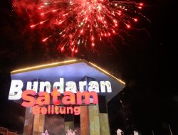 Ikon Pusat Kota Tanjungpandan Berganti Nama Jadi Bundaran Satam Belitung