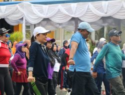 DPRD Belitung Ajak Masyrakat Senam Bersama Dan Libatkan Puluhan UMKM Lokal