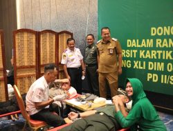 Persit Kartika Chandra Kirana Kodim 0414/Belitung Gelar Aksi Donor Darah