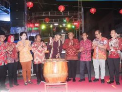 Pembukaan Perayaan Ceria Imlek Tahun 2025, Jum’at (24/01/24) di Klenteng Kwan Tir Miaw, Sungailiat