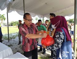 Pemkab Bangka gelar Pasar Sembako Murah kamis (20/02/2025) di Halaman Kantor Bupati Bangka.
