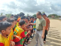 Pembukaan Festival Sepakbola Usia Dini 1 St Anniversary PS Bangka ALL Star Development., Sabtu (22/2/2025) di Lapangan Bina Satria, Sungailiat