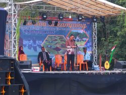 Kegiatan adat Melayu Bangka “Titang Tue” atau Doa Sekampong di lapangan bola Desa Bintet, Minggu (16/02/2025)