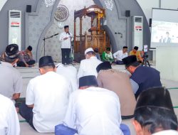 Tabligh Akbar dan Halal Bihalal Pengurus Cabang NU Kabupaten Bangka di Masjid Agng Sungailiat, Sabtu (17/5/2025)