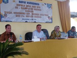 Rakor Dengan Apdesi dan BPD, Pj. Bupati : Semoga Upaya Ini Bisa Mensejahterakan Masyarakat Desa