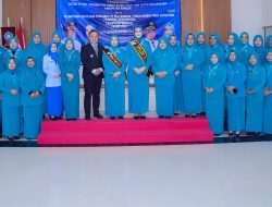 Pelantikan Bunda Paud dan Ketua Dekranasda Kabupaten Bangka, Jumat (23/5/2025) di Graha Maras Sungailiat