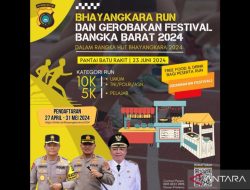 Polres Bangka Barat dukung pariwisata melalui Bhayangkara Run