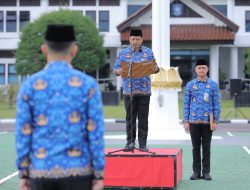 Upacara Bendera Bulanan, ASN Pemprov Babel Diingatkan Beri Pelayanan Terbaik Pada Masyarakat