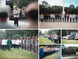 Bangka Tengah Siaga Hadapi Cuaca Ekstrem, Pemkab dan Polres Gelar Apel Kesiapsiagaan Hidrometeorologi 2025