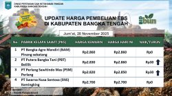 Update Harga Tandan Buah Segar (TBS) 28 November 2025