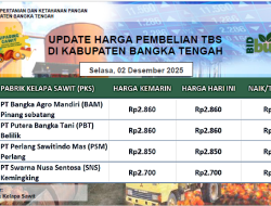 Update Harga Tandan Buah Segar (TBS) 02 Desember 2025
