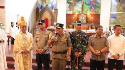 Pastikan Natal 2025 Aman dan Damai, Gubernur Hidayat Arsani Turun Langsung Tinjau Gereja dan Pos Pengamanan