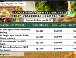 Update Harga Tandan Buah Segar (TBS) 03 Februari 2026